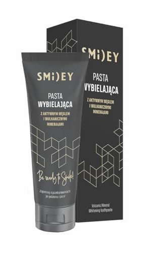 SMILEY Zahnpasta Whitening Bleaching Zähne | Zähne Aufhellen Toothpaste Weisse Zähne für Erwachsene | Zähne Weiß Machen | Intensivreinigung Super Black Zahnpasta