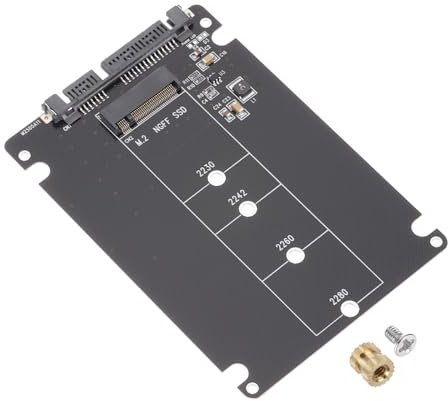 sourcing map M2+ M.2 NGFF/NVME Length Extend Adapter Multipurpose SSD Extension Bracket Card Plate PCB Board for PC Computer Case Black