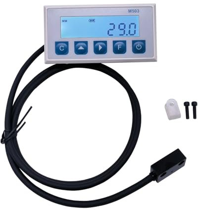 POOIQX Magnetische Skala DRO Display Integrierte Embedded Magnet Messsystem Magnetband mit Fleck Gürtel Profil Holzbearbeitung,Präzise Messung(M503 Display Sensor)