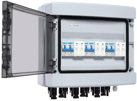 Überspannungsschutz DC1000V 25A Solar Anschlusskasten, Blitzschutz Solar Trennschalter, IP65 Wasserdicht DC Combiner box für PV Anlage