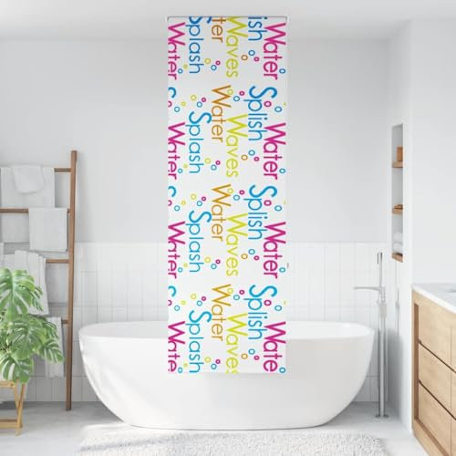 Cortina de ducha enrollable para ventana, 80 x 240 cm, material PEVA, impermeable y duradero, ideal para baño y cocina, protege de miradas indiscretas