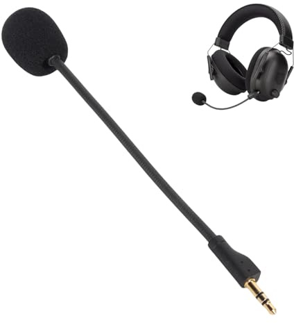 Ouitble Ersatz Gaming Mikrofonarm für G PRO/G PRO X Ersatz Headset Mikrofon mit 3,5mm Klinkenstecker Geräuschunterdrückung und Vergoldetem 3,5 mm Stecker