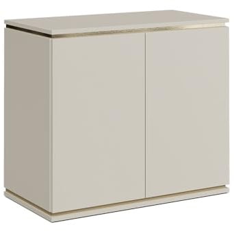 Vicco Kommode Linette, Cashmere, 80 x 70 cm | mit 4 Fächern, Push-to-Open Mechanismus für geräuschloses Öffnen