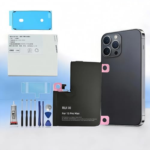 Batterie RUI XI compatible pour iPhone 13/13 mini/13 Pro/13 Pro Max + Outils gratuits (Pour iPhone 13 Pro Max)