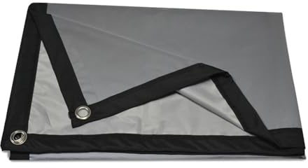 Pantalla de proyección de lona reflectante portátil con revestimiento óptico gris antiluz(72 inch)