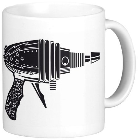 Touchlines - Ray Gun Kaffeetasse White, OS