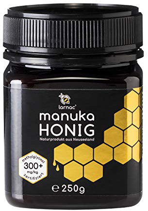 Larnac Manuka Honig 300+ MGO aus Neuseeland, 250g, zertifizierter Methylglyoxalgehalt