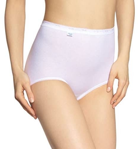 Sloggi Women's Basic+ Maxi Brief 2 Pack White, 26