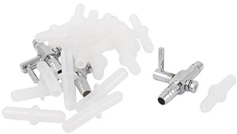 sourcing map Aquarium Raccord De Canalisation Pompe À Air Contrôle Robinet Vanne 23 Pièce