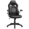 SONGMICS Racing Stuhl Bürostuhl Gaming Stuhl Chefsessel Drehstuhl PU, schwarz, OBG62B