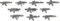 BrickArms Aktion Sturmgewehr und Maschinenpistolen Waffenset | Set enthält 10 AK Militär Waffen | Kompatibel mit Lego® Figuren