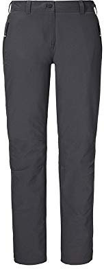 Schöffel Damen Pants Engadin, Outdoor Hose, strapazierfähige Wanderhose für Frauen, wasserabweisende Damen Hose mit sportlichem Schnitt, charcoal, 22