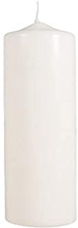 Rayher 3119296 Stumpenkerze, creme, rund, Länge 25 cm, 6 cm ø,100% Paraffin, RAL-Gütezeichen, Rundkerze, Taufkerze, Kommunionkerze, Kerzenrohling zum Verzieren und Basteln