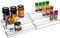 Amtido Spice Rack | Inside Kitchen Cupboard Organiser | Free Standing 3 Tier Expandable Shelves Stand | Pantry Holder for Herbs, Seasoning, Spice Jars Bottles Storage | Chrome