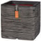 Capi Europe - Blumentopf quadratisch Rib NL - 40x40 - Anthrazit - Öffnung Ø32 - Blumentopf für den Innen- und Außeneinsatz - Bruchsicher - 100% recycelbar - KOFZ903
