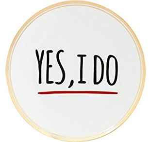 BITOSSI HOME & Funky Table LA TAVOLA SCOMPOSTA, Piatto Yes, I DO Ø 17 CM