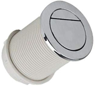 Tavistock 75mm Kara Vortex Pneumatic Dual Flush Push Button Chrome SP12169