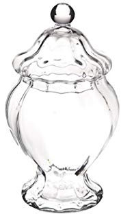 SWEET HOME Biscottiera potiche portacaramelle portaconfetti in Vetro Ottico cod.SB00825LU cm 29h diam.11 by Varotto & Co.