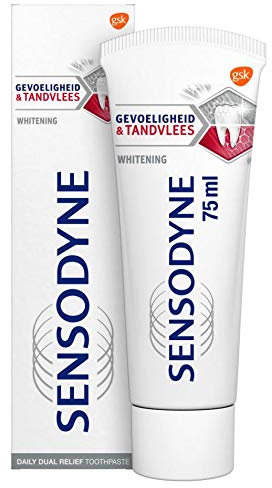 SENSODYNE 6 x Zahnpasta - Empfindlichkeit & Zahnfleisch Whitening (Gevoeligheid & Tandvlees Whitening) - 75 ml