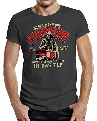 Geschenk T-Shirt für Männer bei der Feuerwehr - Schon etwas älter 3XL Nr.6415