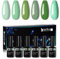 Beautilux UV Nagellack Grün, 6 Farben 10ml Soak Off Hellgrün Gel Nagellack Set für Home-Maniküre Nail Art Maniküre (Hellgrün Serie)