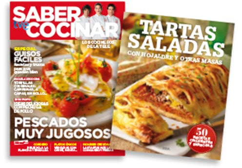 Pack Saber Cocinar #098 | Revista: Pescados muy jugosos + Libro: Tartas Saladas
