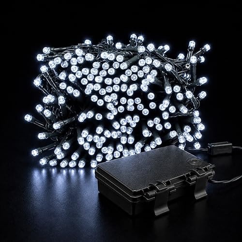 Status Innsbruck String Lights, 400 LED White, 32.3m Cable | 6 Hour Timer, Indoor & Outdoor, Battery Operated, 0.4m to First Light, INNSBRUCK400BTW6