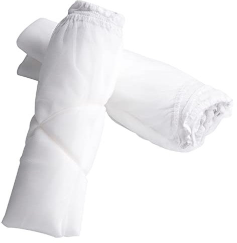 20 Pack Strainer Bag, 5 Gallon Paint Strainer with Elastic Top Opening White Mesh Bag for Paint