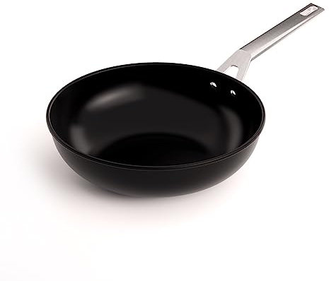 Valira Aire PFAS Free - Wok premium de 30 cm hecho en España, aluminio fundido con antiadherente libre de PFAS, apto para inducción