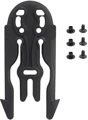 ACEXIER Taktische Molle-Schnellwechselplatte Pistolenholster-Adapter Schnellverriegelungssystem Mehrwinkel-Montageadapter Jagdweste Ausrüstung (Black)