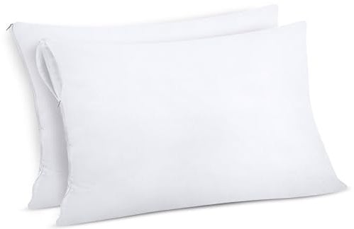 Utopia Bedding Wasserdichter Kissenbezug 40x80 cm (2er Set) mit Reißverschluss, Kissenschoner, Oeko-TEX Zertifiziert Kissenhülle