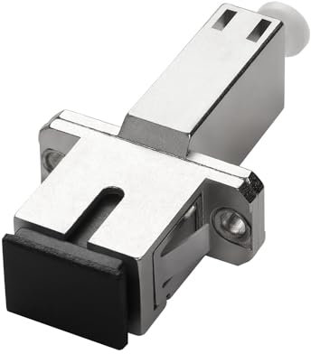 QIANRENON LC Buchse auf SC Buchse Hybrid Glasfaser Adapter Kupplung SM 9/125μm LC/UPC auf SC/UPC Simplex Faser Anschluss Buchse, für FTTH Verbindung zum Verlängern von LC-SC Patchkabel Pigtail