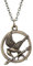 GAUEIOUR Collier oiseau moqueur, oiseau langue, rond creux tridimensionnel double face, polyvalent et tendance en alliage (bronze ancien)