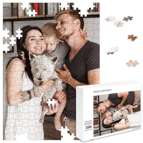 MJARTORIA Personalisiert Puzzle Selbst Gestalten 35 70 120 200 300 500 1000 Teile, Fotopuzzle mit Eigenem Bild Text Namen Geschenk für Erwachsene Jungen Mädchen Kinder