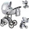 Kinderwagen-Set 4 in 1 Vip Lux inkl. Sportsitz und Autositz - 12 Teile - in 18 Farben