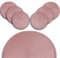 ARCA, Set di 6 Tovagliette Tonde, per 6 Persone, Ideali per la Tavola, Resistenti e Durature, Realizzate in Poliestere, Colore Rosa, Diametro 38 cm