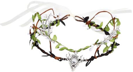 OFFSCH Kronen-stirnband Haar-accessoire Für Frauen Party-kopfbedeckung Blattkranz Stirnband Kopfschmuck Dekorativ Faltbar Hochzeit Halloween Cosplay