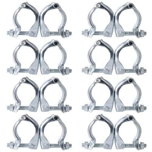 Scaffolding Couplers, Scaffold Clamps for 1.65-1.9 inch OD Tube, 8 Pack (Swivel Couplera)