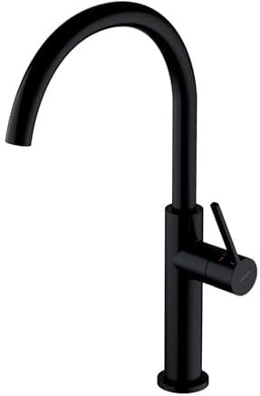 Omnires TL6050BL Kitchen Sink tap with a Fixed spout Tula-black-TL6050BL, Black