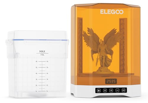 ELEGOO Mercury Plus 3.0 Wasch und Aushärtungsstation, 2 in 1 größeres UV-Aushärtungsgerät für LCD/DLP/SLA 3D-Druckmodelle, Waschgröße von 230 x 135 x 260 mm³