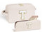Parima Kosmetiktasche Damen, Cord Schminktasche Make Up Tasche Tragbare Makeup Bag Hochzeit Frauen Freund Mama Geschenke für Teenager Mädchen Reise Kosmetiktasche Beige T
