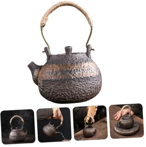 Amosfun Olla De Elevación De Tetera Vintage De Porcelana Para Beber Té Casa o Oficina Infusor De Té Tetera De Hogar