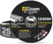 Gisam Professionale Dischi da Taglio 125 mm per Metallo 25 Pezzi, 125 x 1,2 x 22,23 mm, Foro Ø 7/8” mm, Dischi per Smerigliatrice, Set di Accessori per 125mm Smerigliatrice Angolare