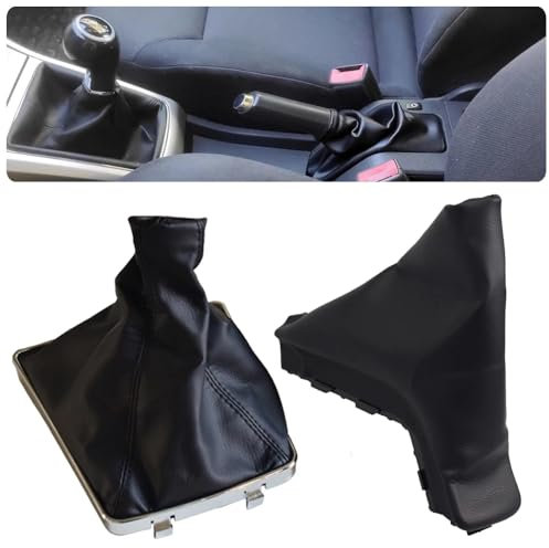 Cakievro Funda para palanca de cambios de coche, funda de piel sintética para palanca de cambios Ope=l Astra H (1 juego)