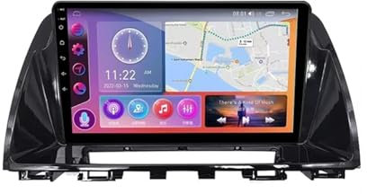 MLXABH Android 12 Car Stereo Radio for Ma-zda 6 Atenza 2012-2017, 9 Touchscreen Car Stereo Radio with Wireless Carplay/Android Auto/Steering wheel controls/Support OBD2/DVR+Backups (Color : TS7 1+