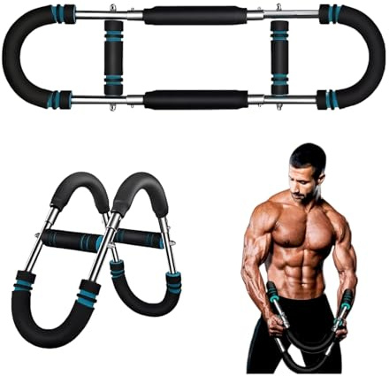 Twister Arm Trainer, Arm Exercise Equipment Adjustable Forearm Strengthener Power Twist Arm Trainer Portable Spring Resistance for Home Workout Equipment Bag (E)