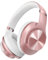 DOQAUS Kopfhörer Kabellos Bluetooth Over-Ear 90 Stunden,Bluetooth Kopfhörer Over Ear,Headphones Wireless mit 3 Musikmodi,Eingebautes Mikrofon,Rosa