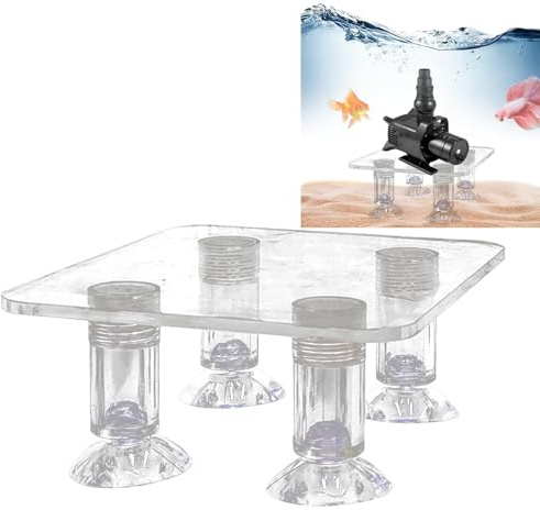 Nybhyjka Aquarium Pump Stand,Shockproof Water Pump Stand - Transparent Aquarium Pump Stand Aquarium Accessories for Aquarium Ponds Fish Tank