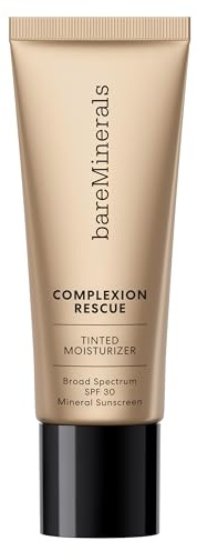 bareMinerals Complexion Rescue Tinted Moisturizer for Face with SPF 30, Full Size, Bamboo 5.5, Vegan, Cruelty-Free & Dermatologist-Tested