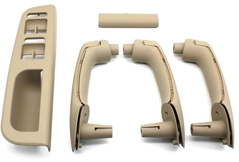 TPSOBRU Türgriff Innen Rechts Für VW Für Bora Für Golf 4 MK4 Für Jetta 1999-2004 LHD Schwarz Beige Vorne Hinten Links Rechts Tür Pull Haltegriff Türgriff Innen Beifahrer(Beige 8pcs)